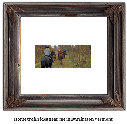 horse trail rides near me in Burlington, Vermont